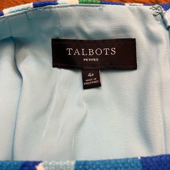 Talbots Wavy Dots Lined Skirt Size 4P EUC Hippie Boho Chic Bohemian Hippy 70s - Picture 6 of 6